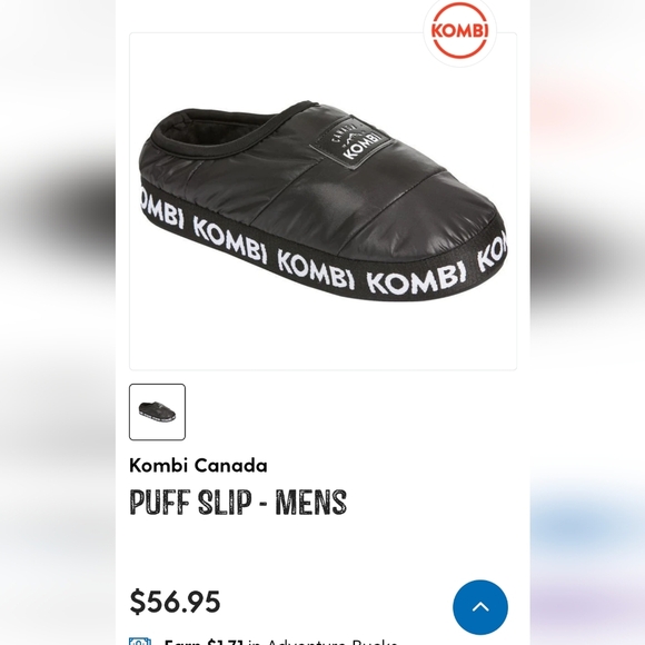 Kombi-Pantoufle Puff Slipper  Adults large Unisex Men 10/11 W 11/12 - Picture 2 of 14